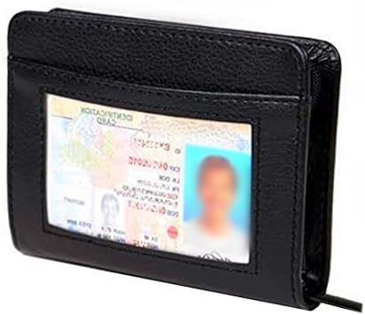Men's Zipper Wallet 36 Slots RFID Blocking Card Holder