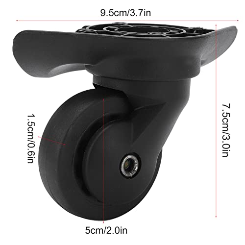 1 Pair Luggage Wheels Replacement, A52 Swivel Wheels for Travel Suitcase