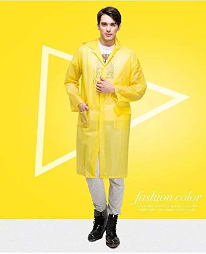 EVA Women Rain Ponchos for Adults Men Raincoat Waterproof Rain Jacket Camping Hiking Outerwear Reusable