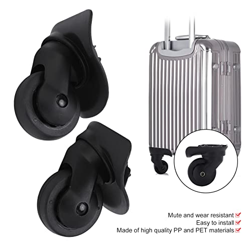 1 Pair Luggage Wheels Replacement, A52 Swivel Wheels for Travel Suitcase