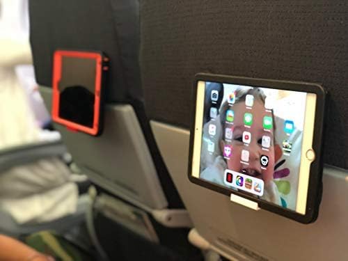 The SkyClip+ Phone & Tablet Holder for Air Travel, Home and Office Use - Inflight Phone Mount & Stand Compatible with iPhone, Android, Kindle and Tablets - Travel Accessory (Black & Black, 2 Pack)
