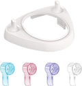 4 PCS Toothbrush Head Covers (Multicolor) Compatible with Oral-B Electric Toothbrush Head + Toothbrush Holder with 1 Charging Stand Slot and 2 Toothbrush Head Stands