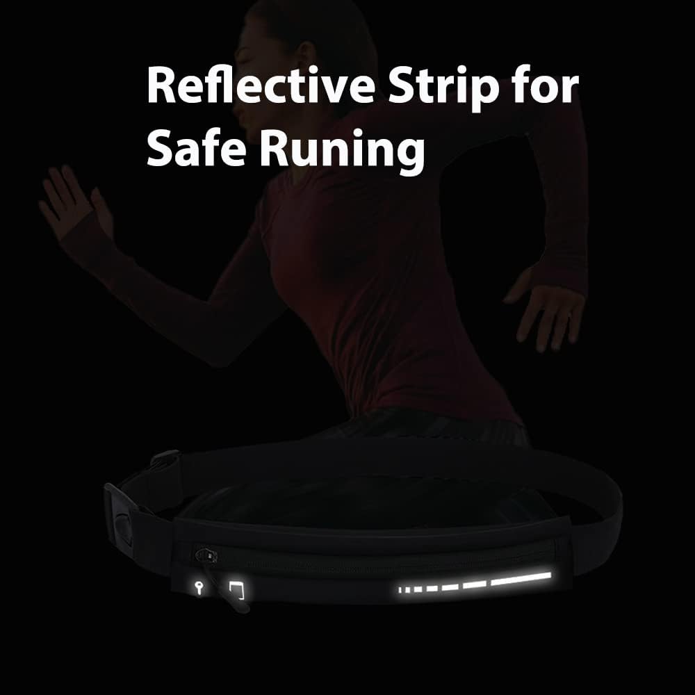 AIKENDO Slim Running Belt for Women Men,Runners Fanny Pack Phone Holder