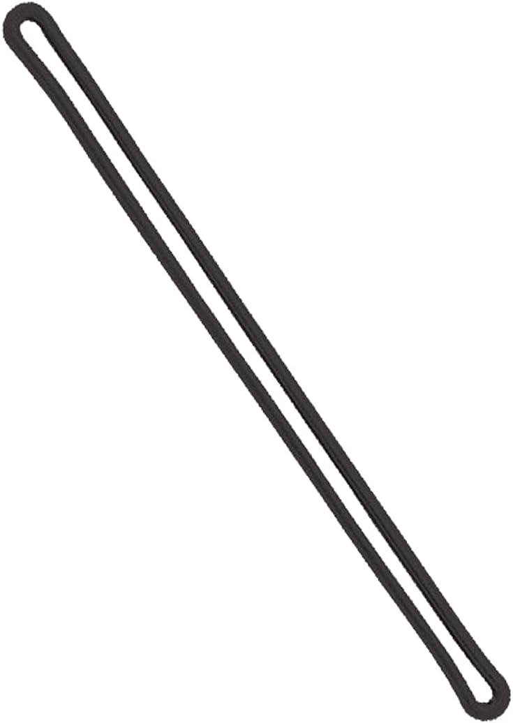 Specialist ID 10 Pack - 6 Inch Premium Black Plastic Luggage Tag Loops - Plastic Straps for Bag Tags - Worm Loop Attachment Holders