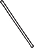 Specialist ID 10 Pack - 6 Inch Premium Black Plastic Luggage Tag Loops - Plastic Straps for Bag Tags - Worm Loop Attachment Holders