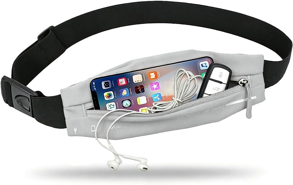 AIKENDO Slim Running Belt for Women Men,Runners Fanny Pack Phone Holder