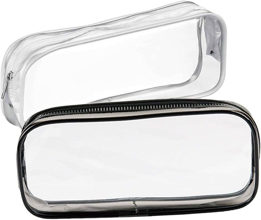 GAQWOK 2Pcs Clear Toiletry Bags for Traveling