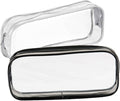 GAQWOK 2Pcs Clear Toiletry Bags for Traveling