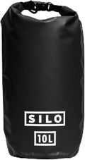 SILO Dry Drop 10L Waterproof Dry Bag - Roll-Top, Trail, Kayak - Black