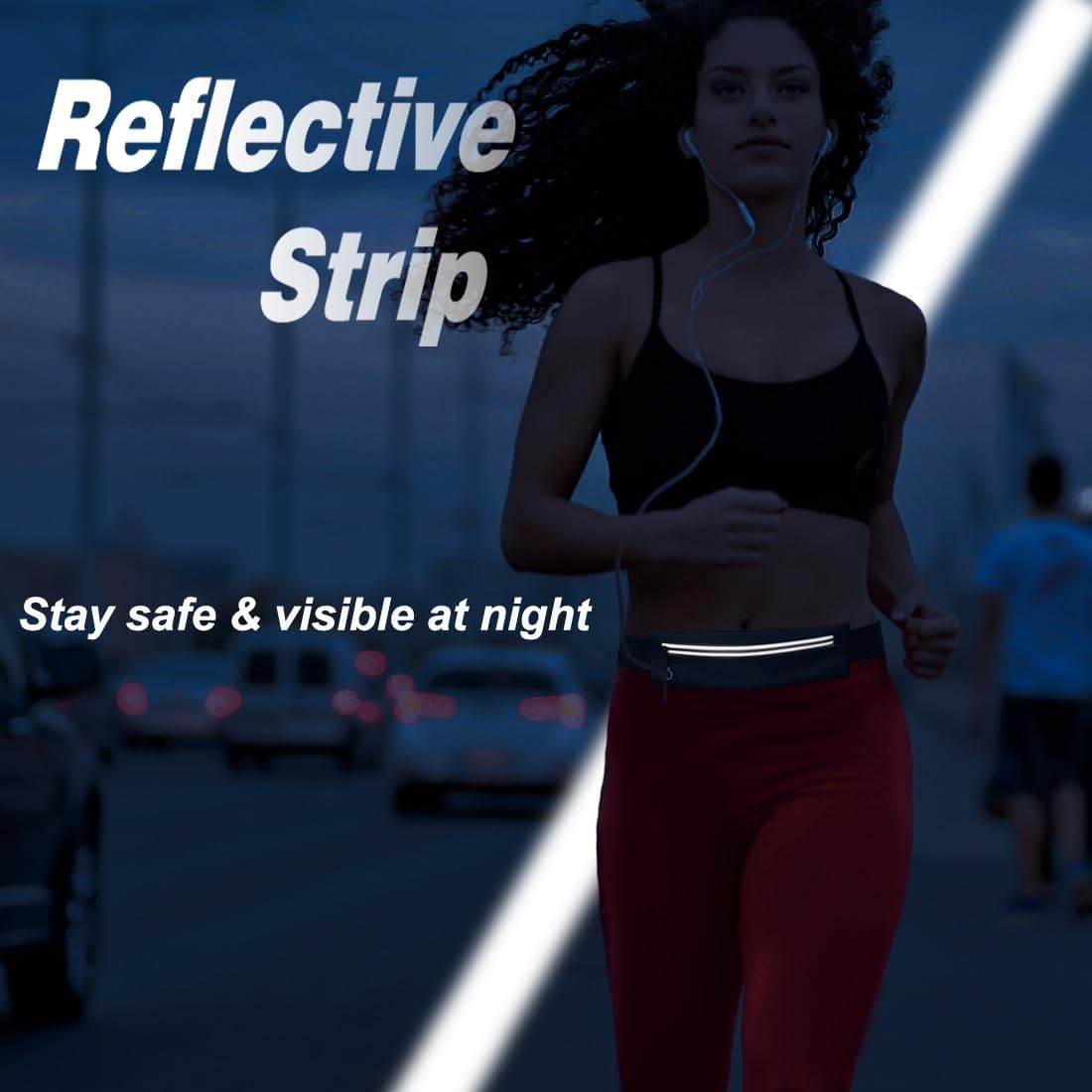 U·LANARO Slim Running Belt Fanny Pack Running Phone Holder Waist Band Pouch