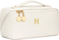 Initial Makeup Bag Personalized Gift for Women Teen Girls
