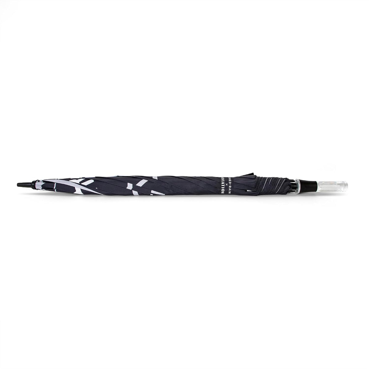 ShedRain x Aviation Gin Golf Umbrella, Black Graphic Stick Umbrella