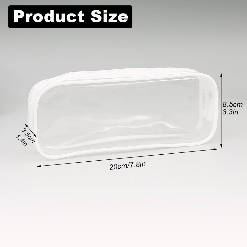GAQWOK 2Pcs Clear Toiletry Bags for Traveling
