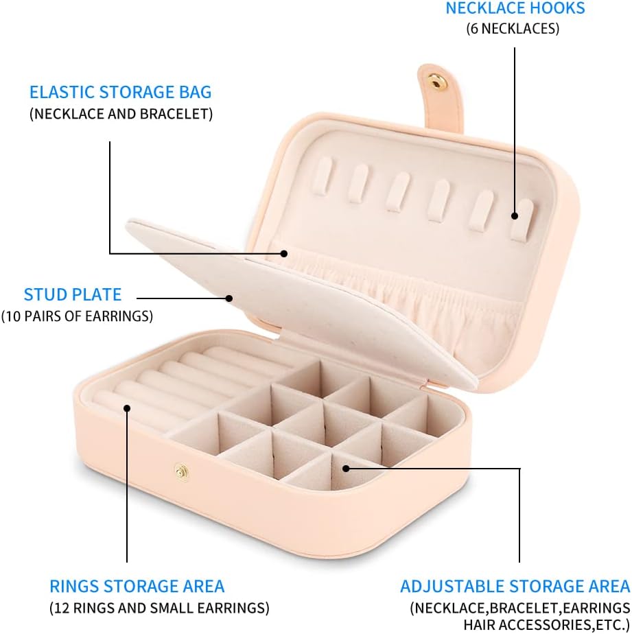 Travel Jewelry Case Jewelry Organizer Box Small Jewelry Storage Case