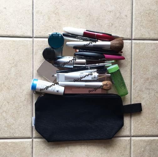 100% Cotton 16oz Heavy Duty Multi-Purpose Canvas Zipper Cosmetics Makeup Travel Toiletry Organizing Pouch 4-Pack