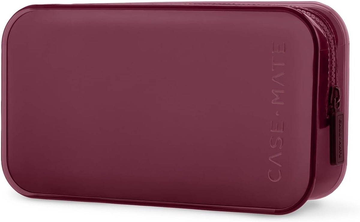 Case-Mate Jelly Makeup Bag - Waterproof Zipper Pouch - Mulberry