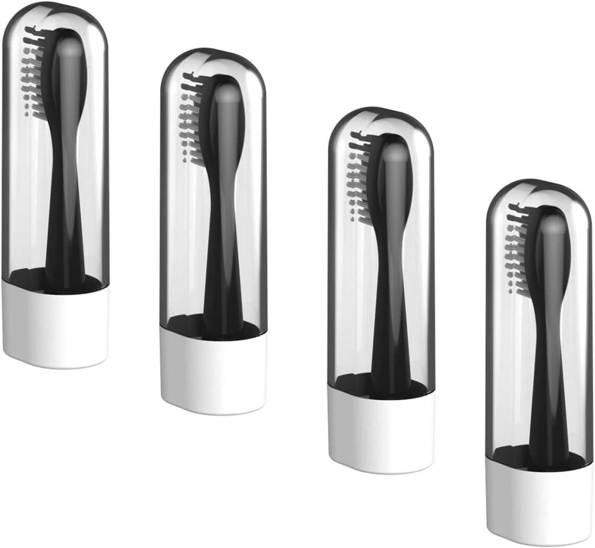 4 Pack Electric Toothbrush Head Holder Storage Case Toothbrush Holder