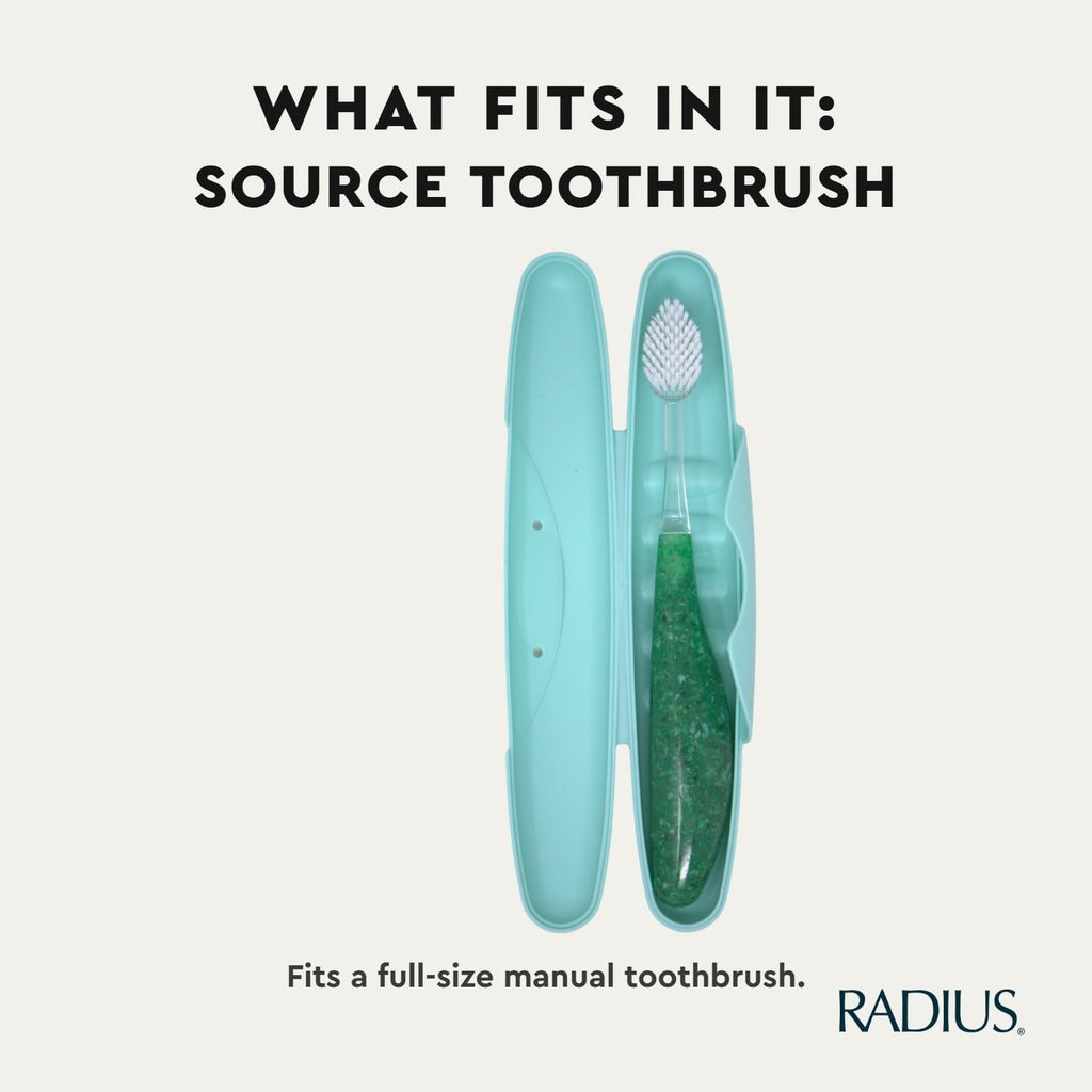 RADIUS Travel Case Value Pack, 3 Count (Toothbrush, Razor, Soap), BPA-Free Recycled Plastic, Portable for Bathroom, School, Home, Camping - Lavender