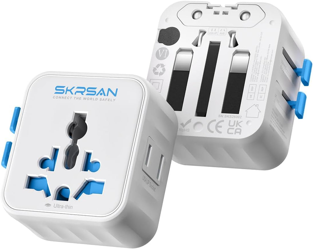 Aura Mini Global Plug 2 Pack, Pocket-Sized (Arctic White)