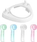 4 PCS Long Toothbrush Head Covers (Multicolor) Compatible with Oral B Electric Toothbrush Head + 1 PCS Toothbrush Holder with 1 Charging Stand Slot and 2 Toothbrush Head Stands