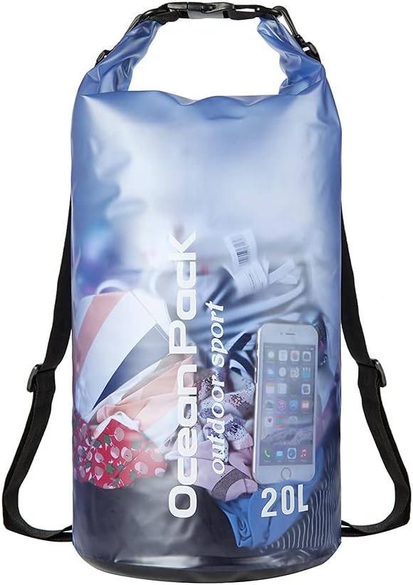 Floating Waterproof Dry Bag 10l/20l,Roll Top 10L/20L Waterproof Dry Bag Backpack For Kayaking Boating Swimming for Women Men