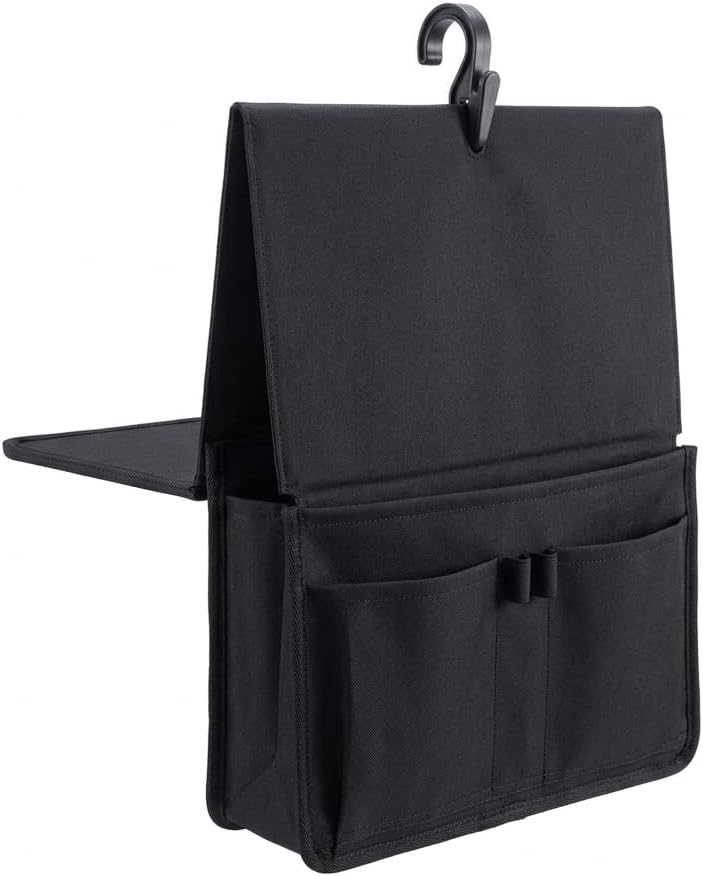 Airplane Seat Back Organizer Travel Storage Bag with Media Holder