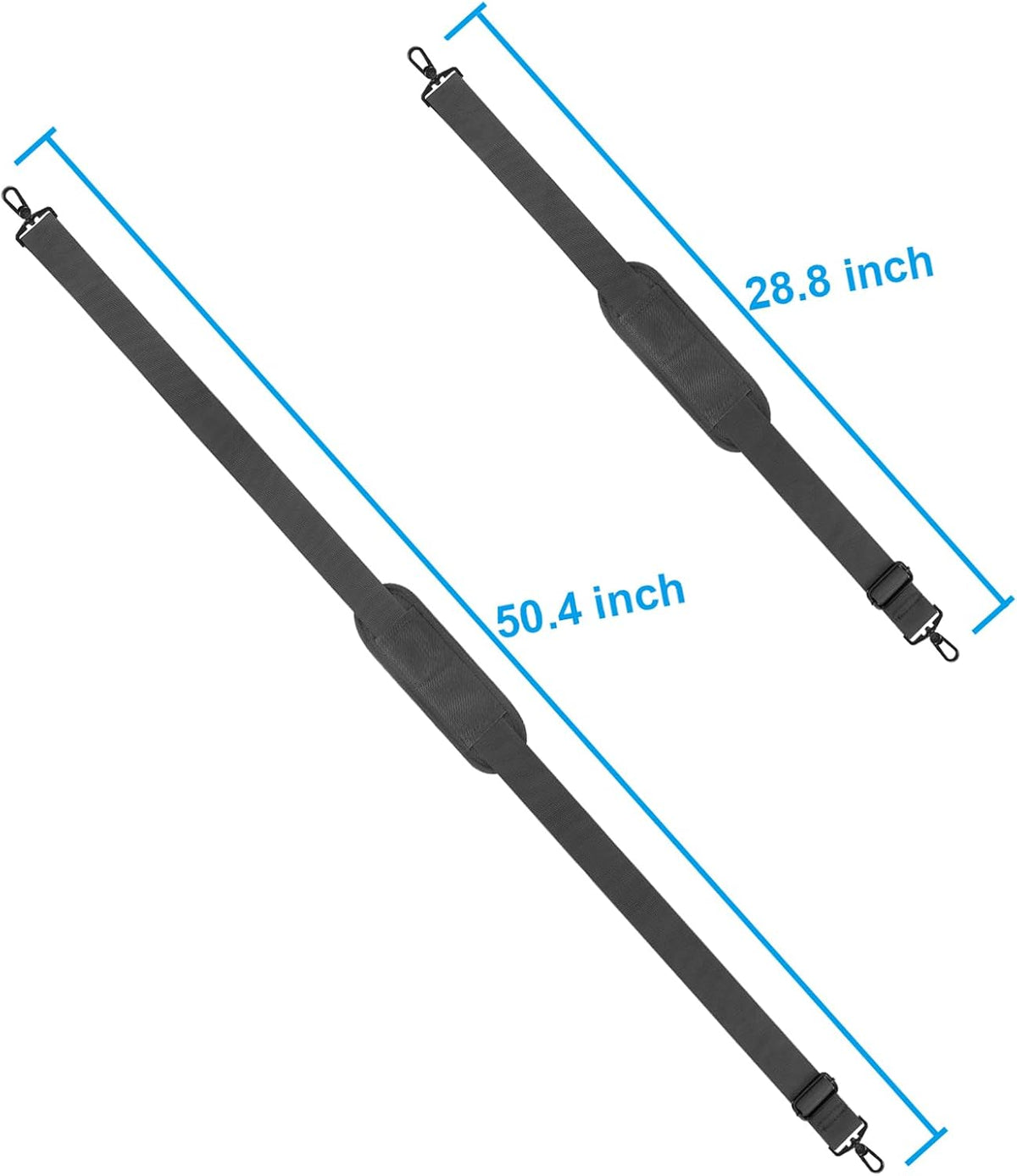 Taygeer Crossbody Strap Replacement, 52" Universal Laptop Bag Strap, Grey