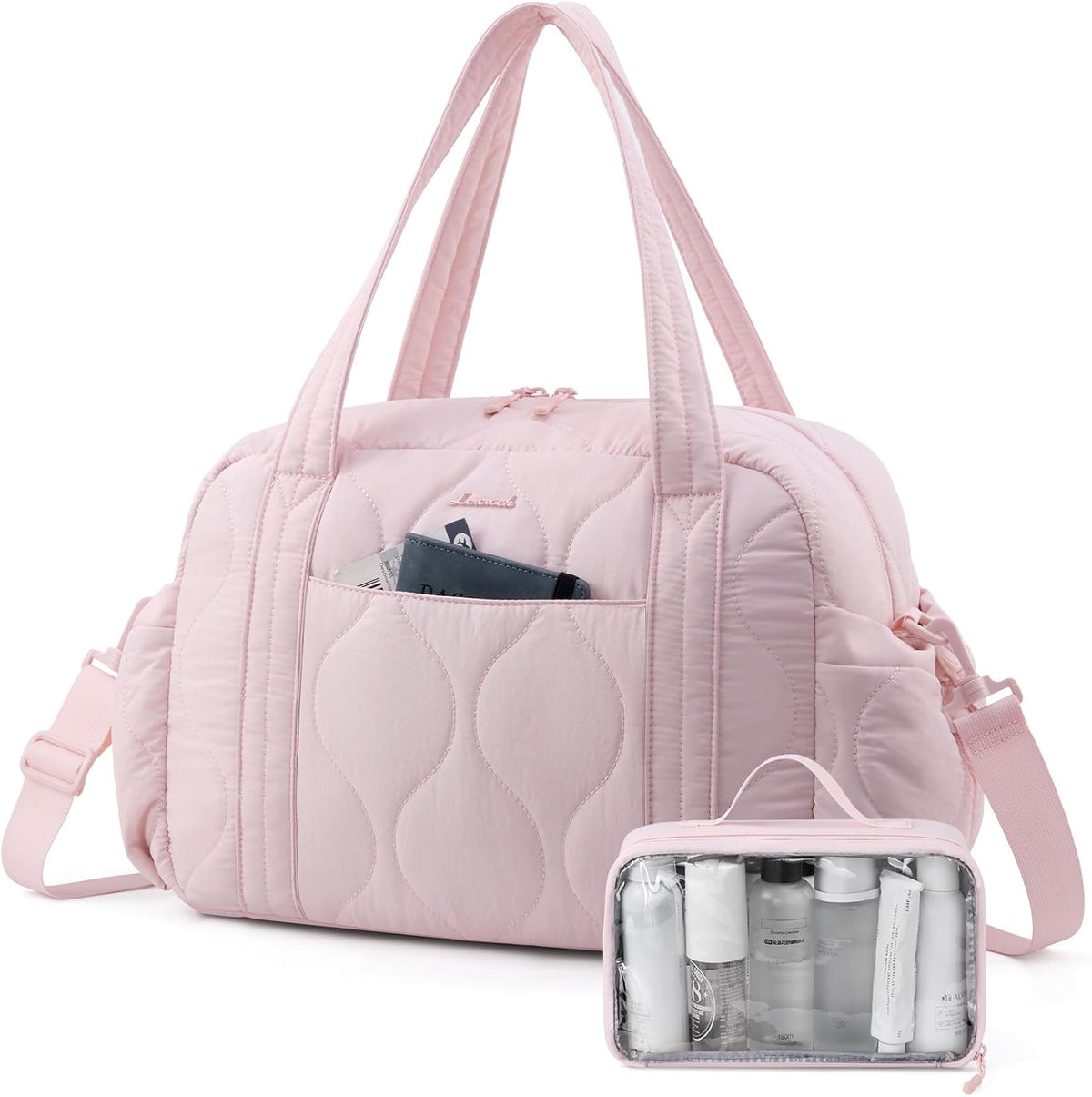 LOVEVOOK Duffle Bag for Travel, Puffer Weekender Gym Bags for Women