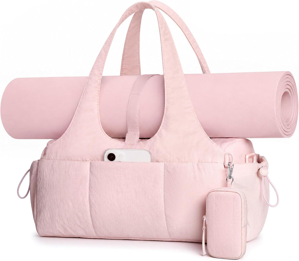 TOPEAST Gym Bag for Women with Yoga Mat Holder Mini Gym Bags Sports Dance Workout Yoga Bag