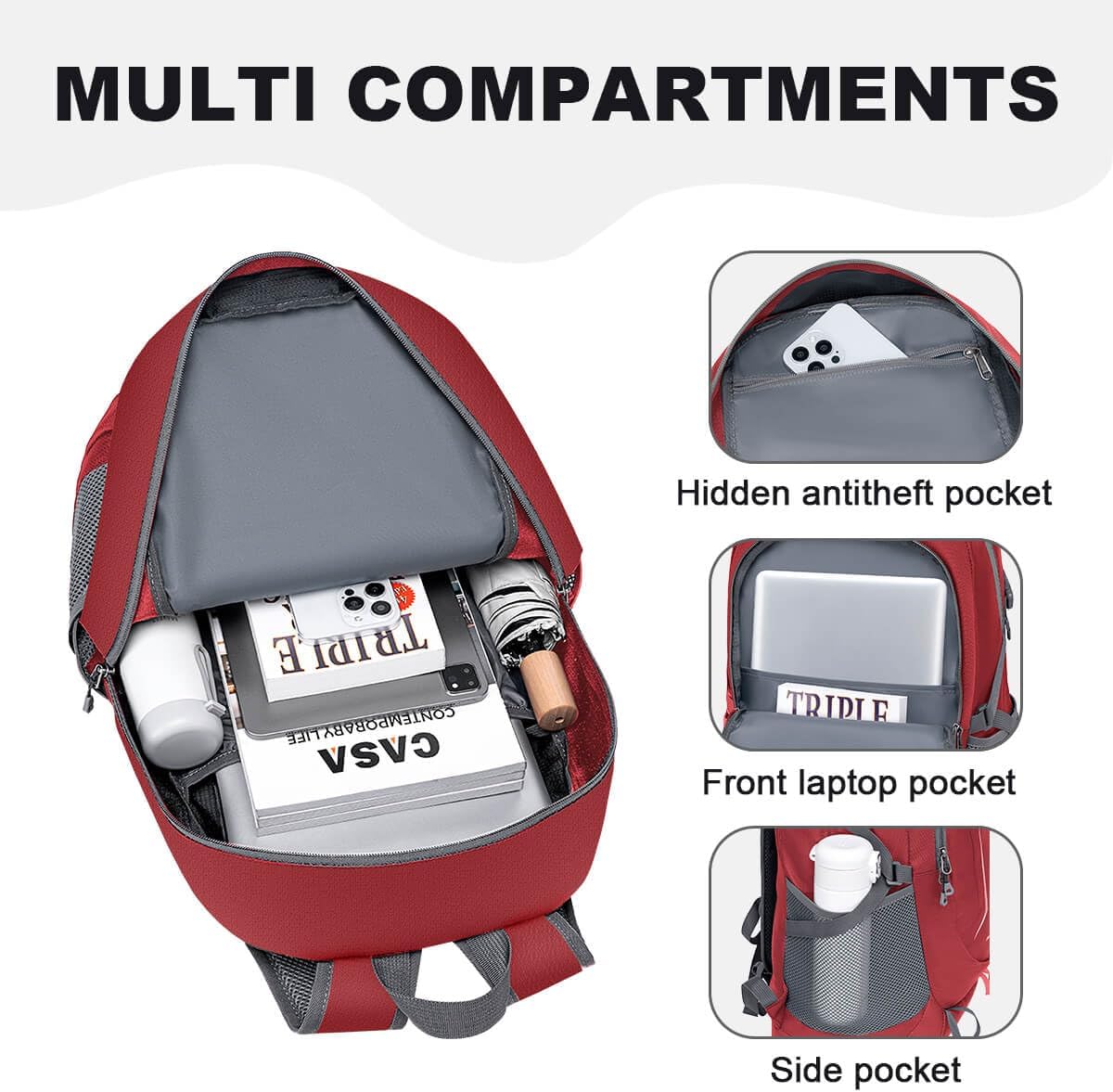 MIYCOO Ultralight Packable Backpack, 35L Water-Resistant Hiking Daypack