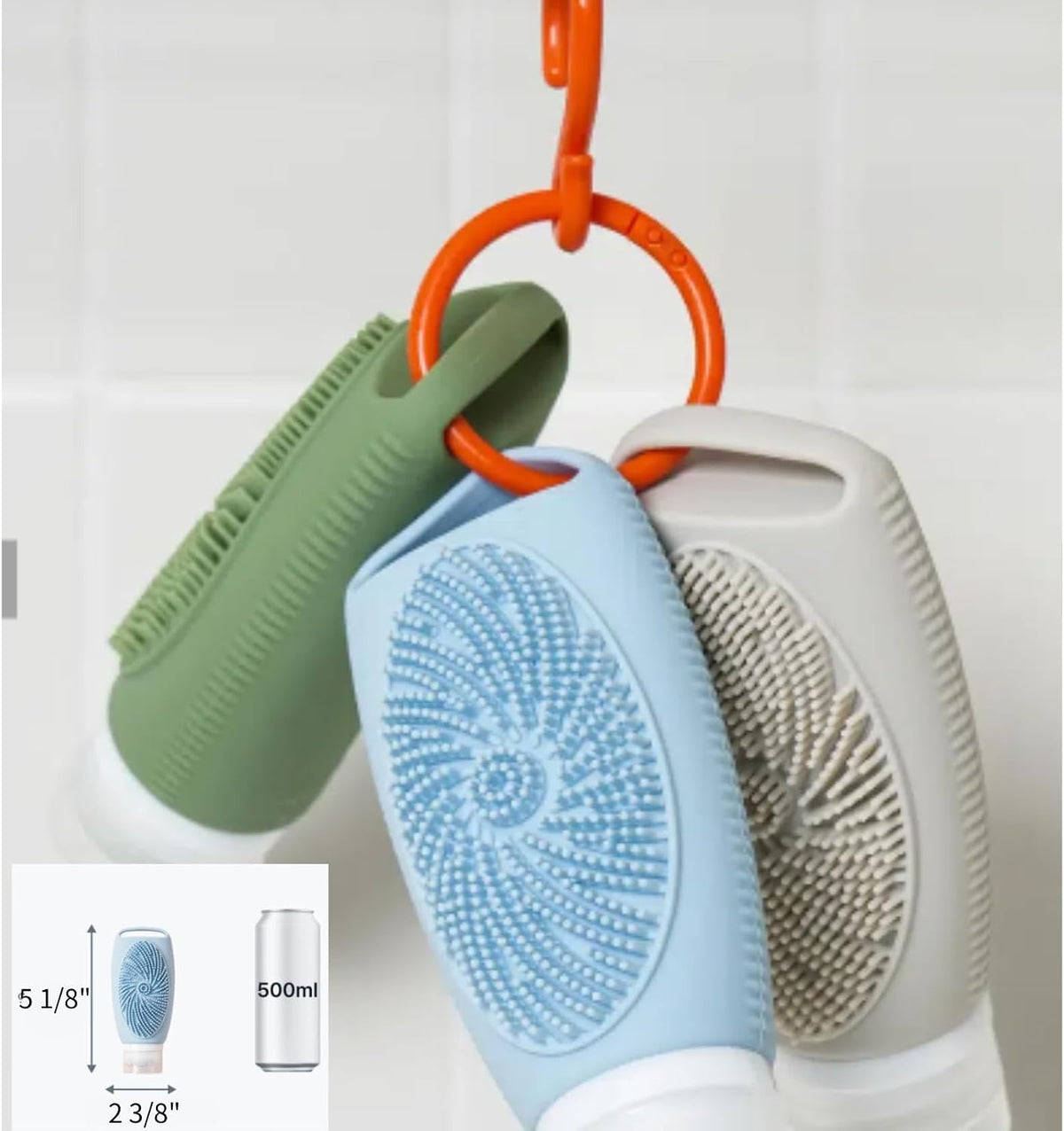 Silicone Travel Bottles for Toiletries TSA Approved Leak-Proof