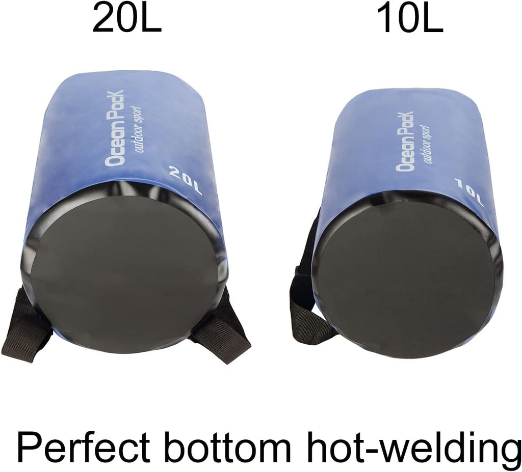 Floating Waterproof Dry Bag 10l/20l,Roll Top 10L/20L Waterproof Dry Bag Backpack For Kayaking Boating Swimming for Women Men