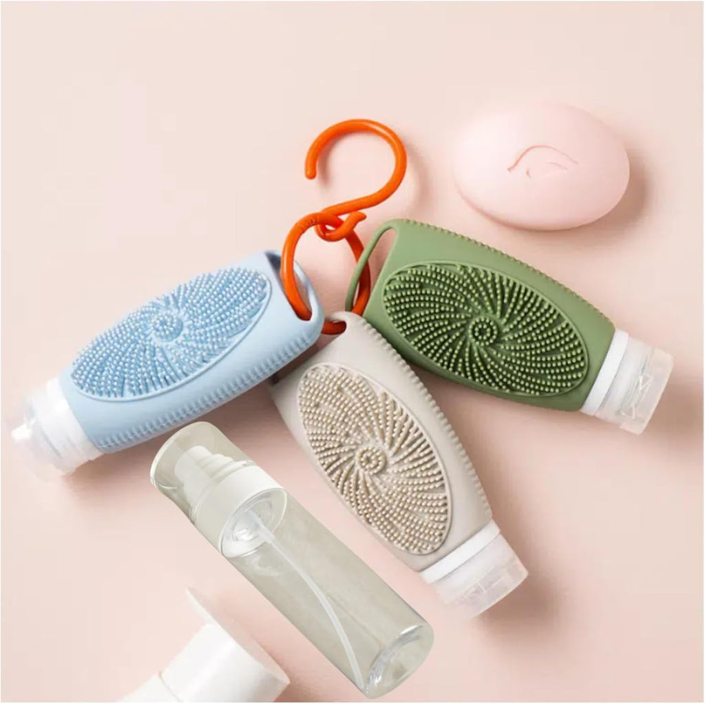 Silicone Travel Bottles for Toiletries TSA Approved Leak-Proof
