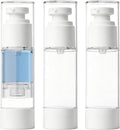 Clear Airless Pump Bottles, Vacuum Travel Cosmetic Containers