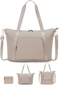WANDF Foldie Personal Item Travel Bag Expandable, Carry On Duffle Bag Women