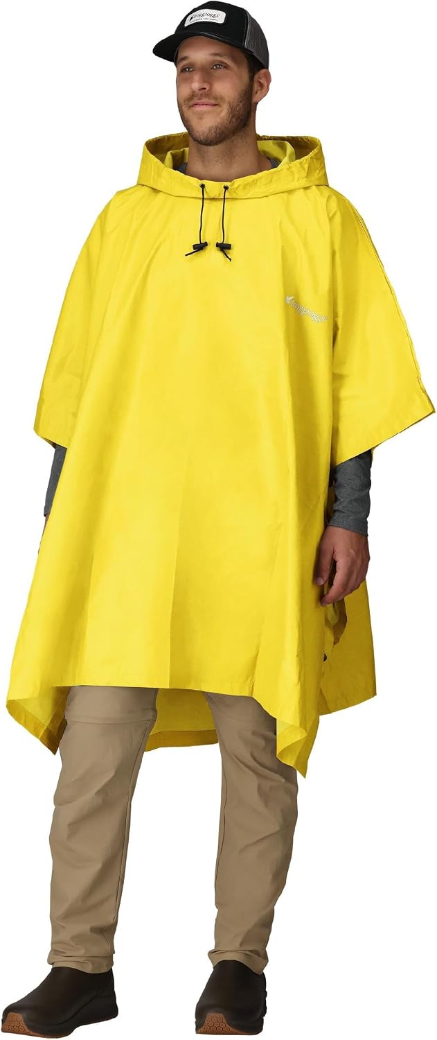 FROGG TOGGS Ultra-lite2 Waterproof Rain Poncho, Breathable and Reusable