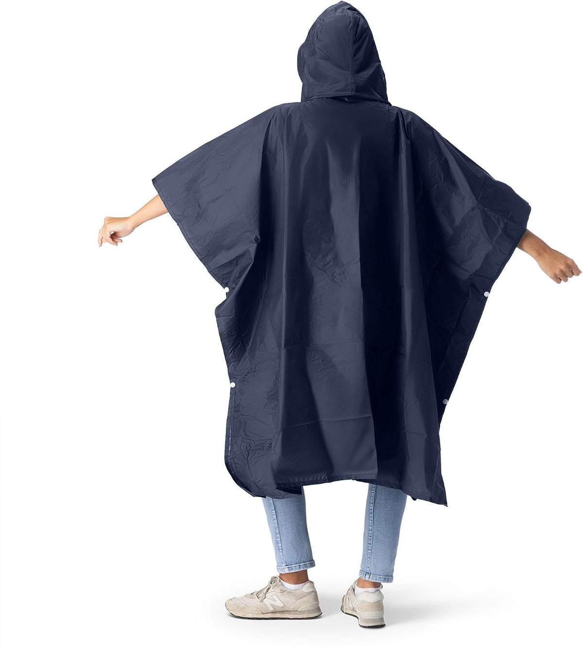 Northwest NASCAR Rain Poncho, Water Resistant Hooded Pullover with Mesh Bag, Lightweight Adult Stadium Gear, 44 x 49 in