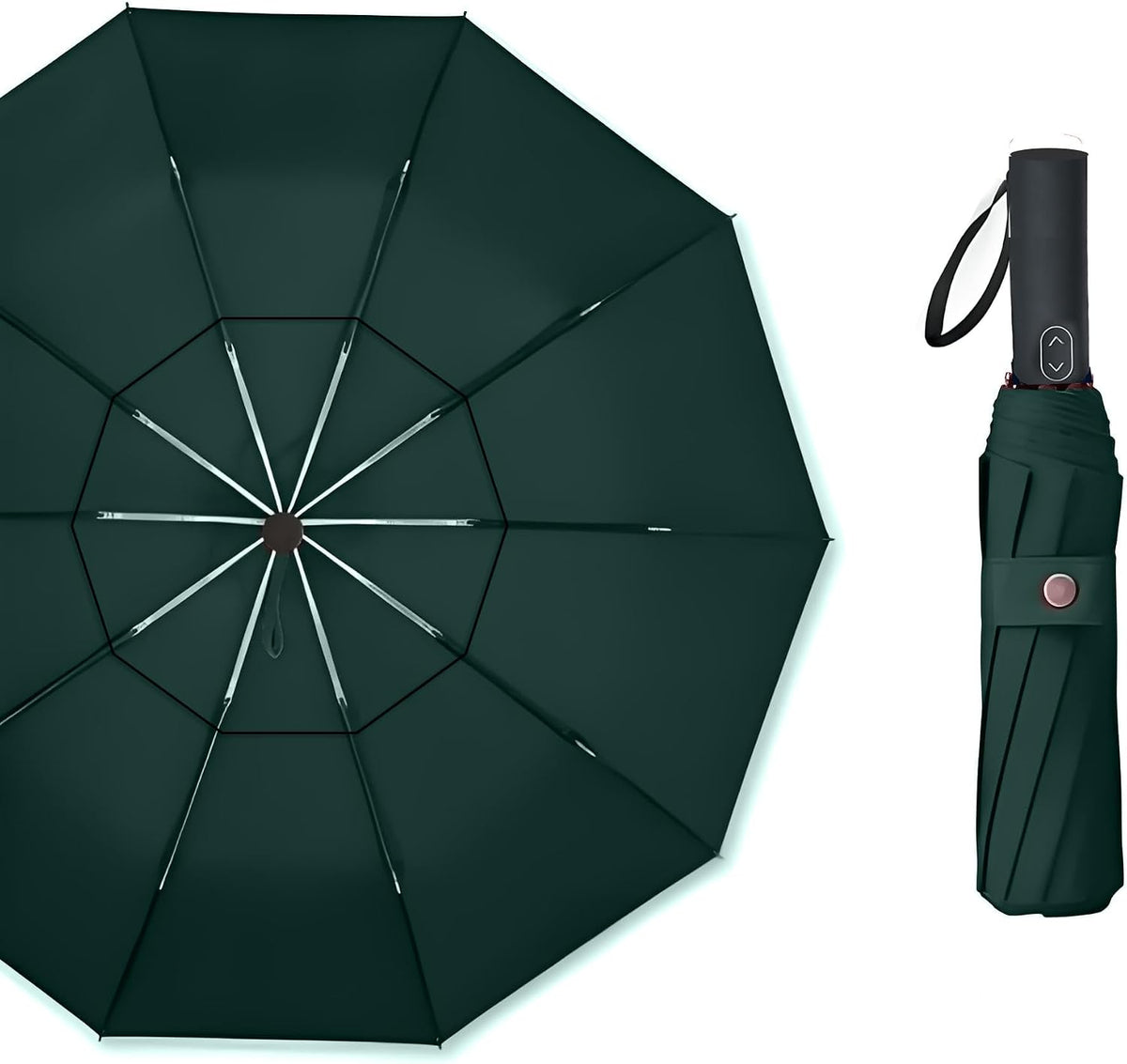 MRTLLOA Compact Golf Umbrella, 10 Ribs Vented Windproof Travel