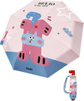 Cute Cartoon Umbrella, UPF 50+ Compact for Women