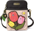 CHALA Plant Life Collection Cell Phone Crossbody Purse-Women PU Leather/Canvas Multicolor Handbag with Adjustable Strap