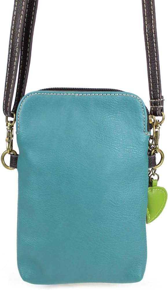 CHALA Garden Animal Collection Cell Phone Crossbody Purse-Women PU Leather/Canvas Multicolor Handbag with Adjustable Strap
