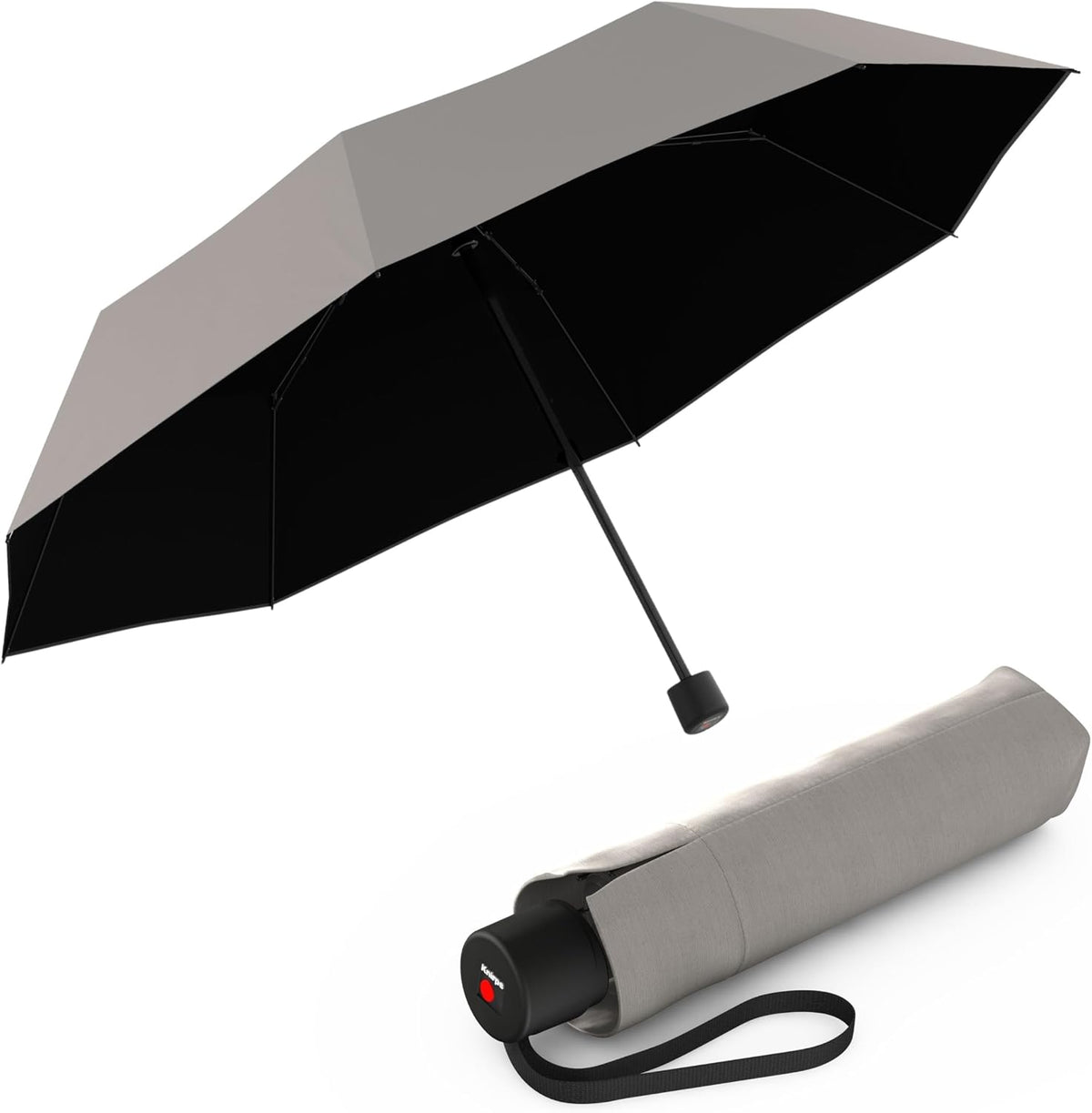 Knirps A.050 2 Person Sun Umbrella, Heat Shield, Sandstone Black Coating