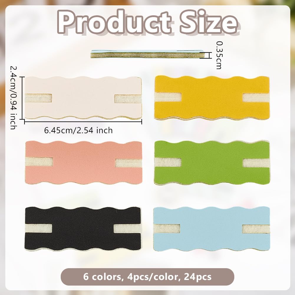 OLYCRAFT 24Pcs 6 Colors Portable Tangle-Free Necklace Organizer Anti Wrap Jewelry Organizer Necklace Display Card Universal Jewelry Storage Case for Home Travel Chain Necklaces Storage