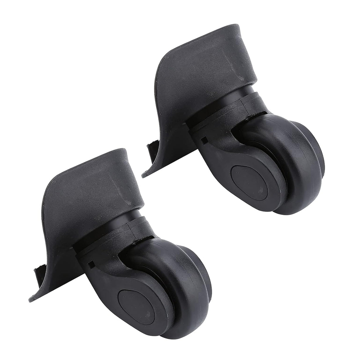 Luggage Swivel Wheel, 2Pcs Universal Suitcase Castors Replacement Left & Right Caster Wheels for Luggage Travel Case Customs Box, Dual Roller Bearing Wheels