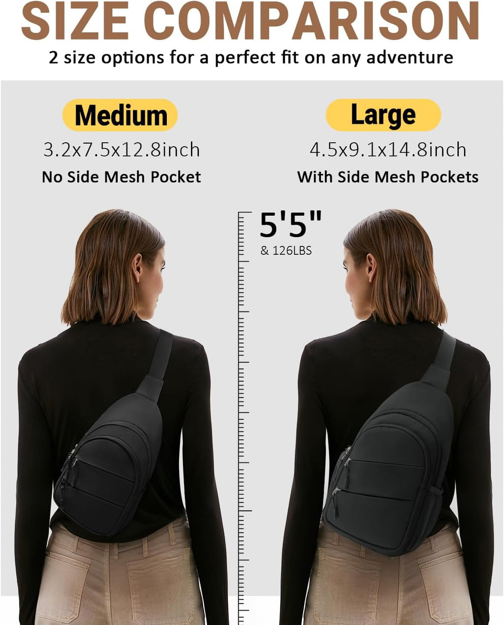 Tuwubi Crossbody Bags for Women, Sling Bag for Men