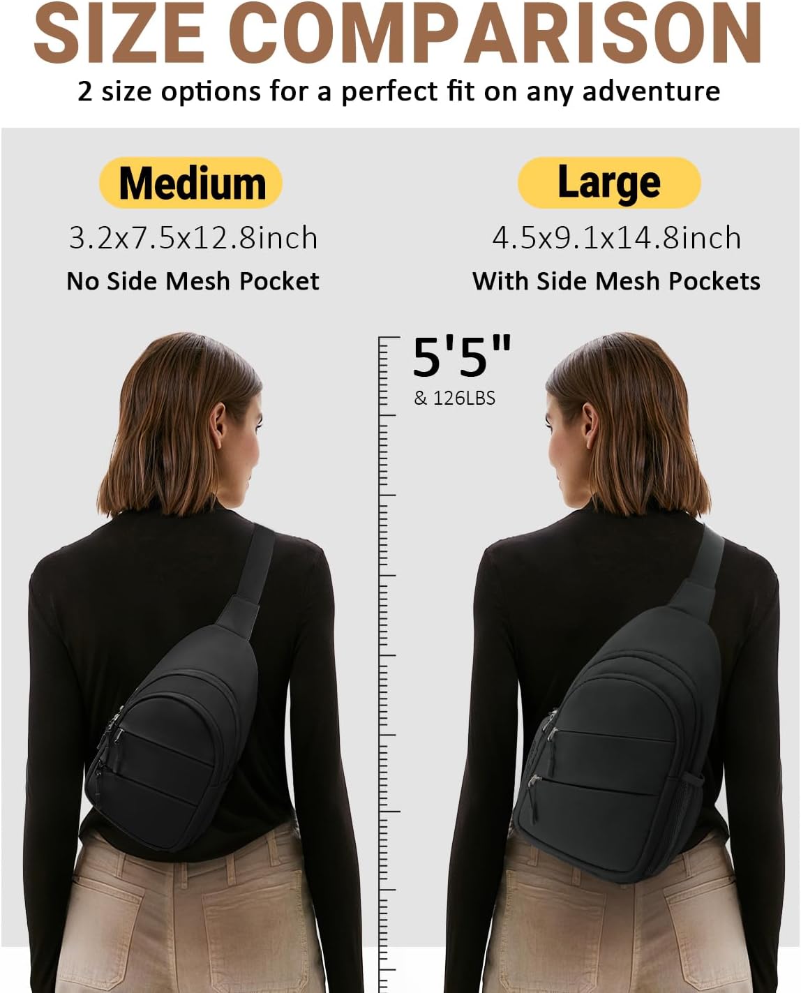Tuwubi Crossbody Bags for Women, Sling Bag for Men