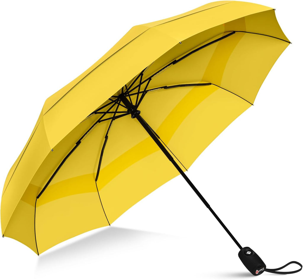 Repel Windproof Travel Umbrella - Compact & Withstands Winds up to 100MPH , Strongest Premium Auto Folding Umbrella for Rain and Sun - Durable, Light & Portable for Women & Men , Fits Backpack & Cars