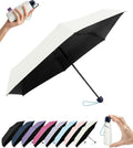 Umbrella Travel Size Mini Compact for Rain, UPF 100+ UV Protection