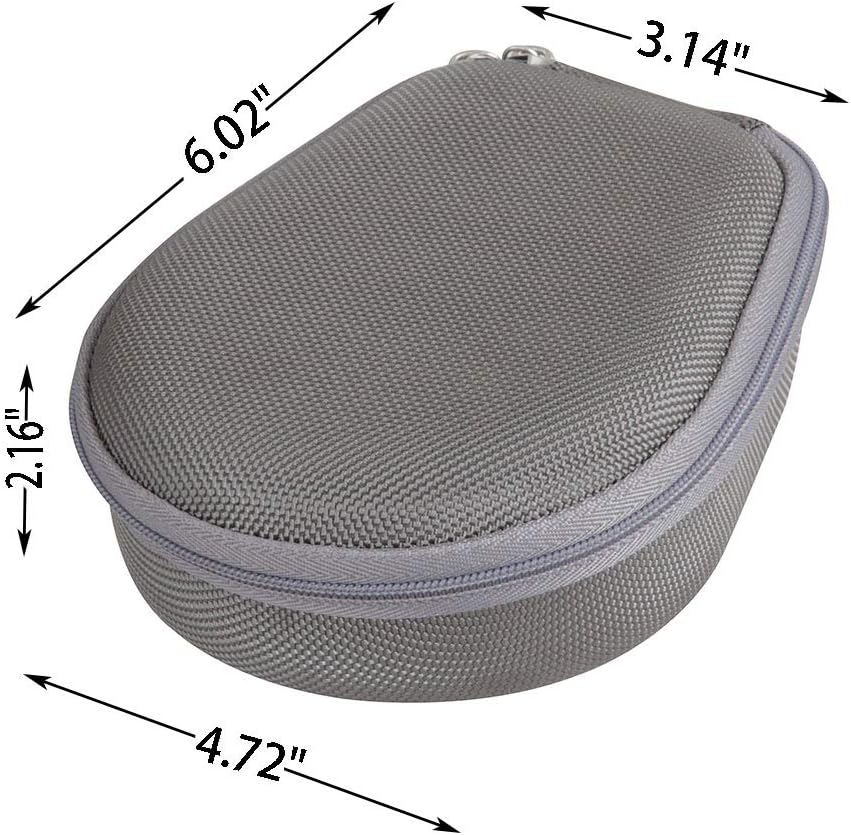 Hermitshell Case for AfterShokz Trekz Air/AfterShokz Aeropex/Titanium Mini/Shokz OpenRun Pro/SHOKZ OpenRun Pro 2 Open Ear Wireless Bone Conduction Headphones AS650 / AS800 (Grey)