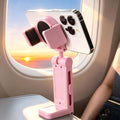 Airplane Travel Essentials Phone Holder for Desk,Magnetic Phone Holder with Clip, 360° Rotation, Travel Essential Mount for Airplane for Airplane, Travel Must Haves Phone Stand for Desk, Tray Table